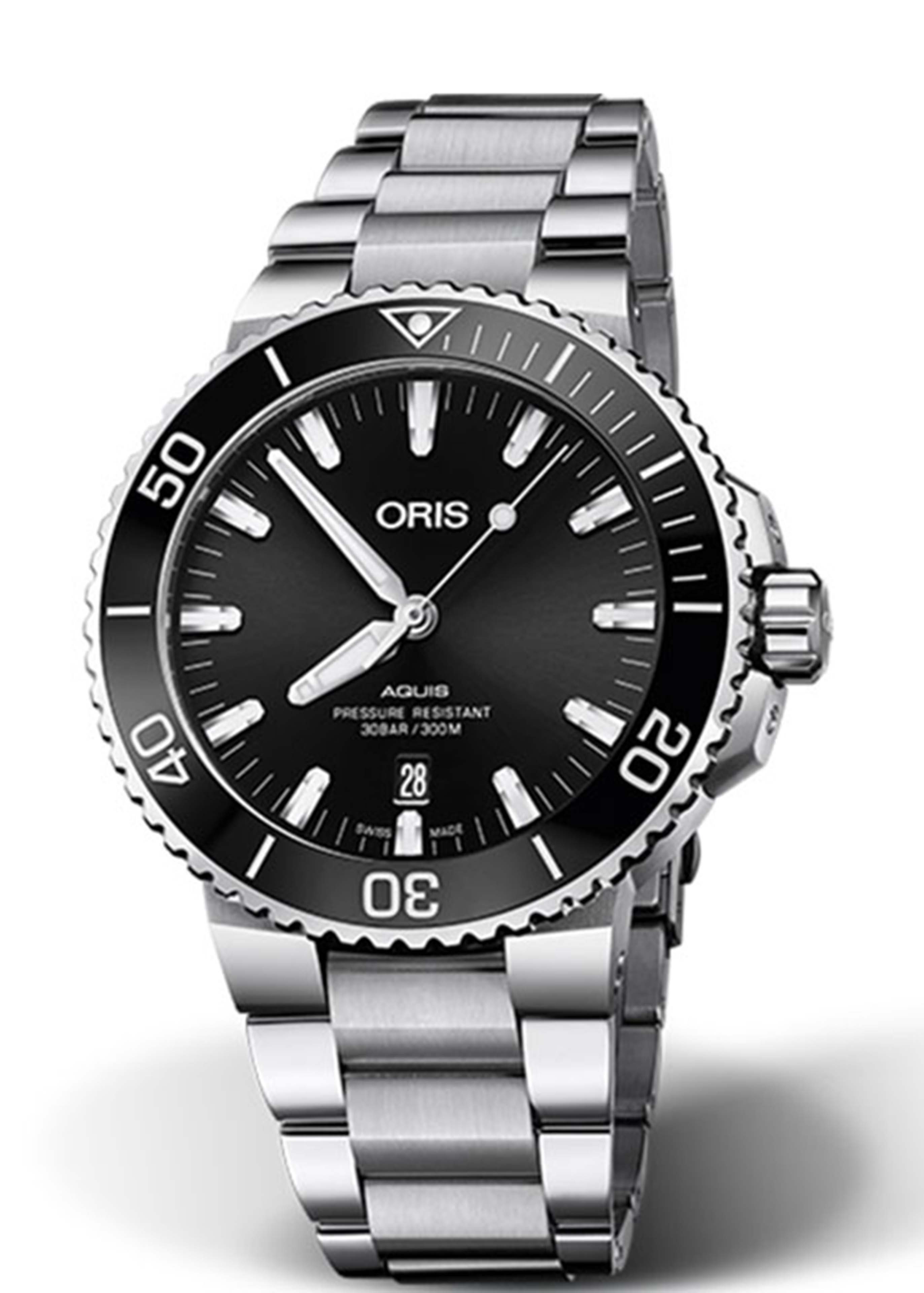 Oris Aquis Date Black Dial 43.5mm Stainless Steel Watch Image