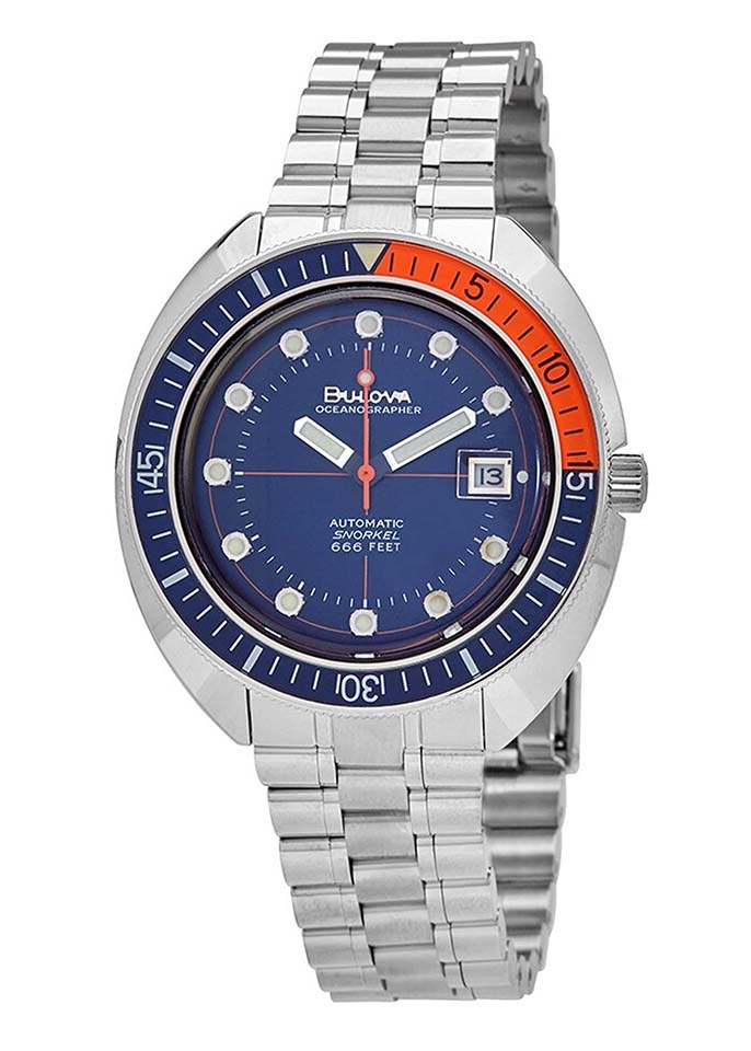 Oceanographer Automatic Blue Dial Men's Watch 96B321 Image
