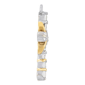 Lab Diamond Religious Cross Pendant