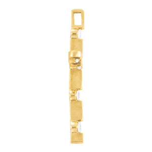 Lab Diamond Religious Cross Pendant