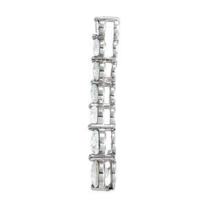 14K Gold Lab Diamond Journey Pendant