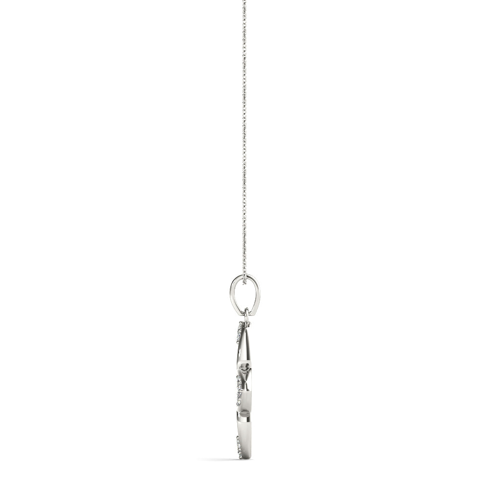 Lab Diamond Geometric 15MM Fashion Pendant