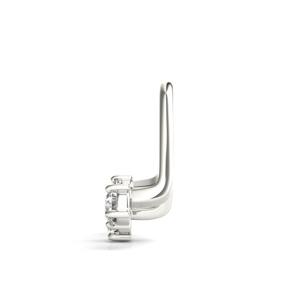 Lab Diamond 3-Stone Earring Jackets