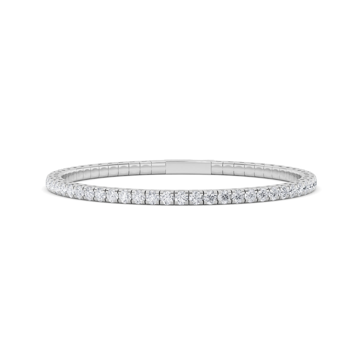 5.5Cttw Round Shaped Lab Grown Diamond (F/VS)  Bracelet in 14K Gold