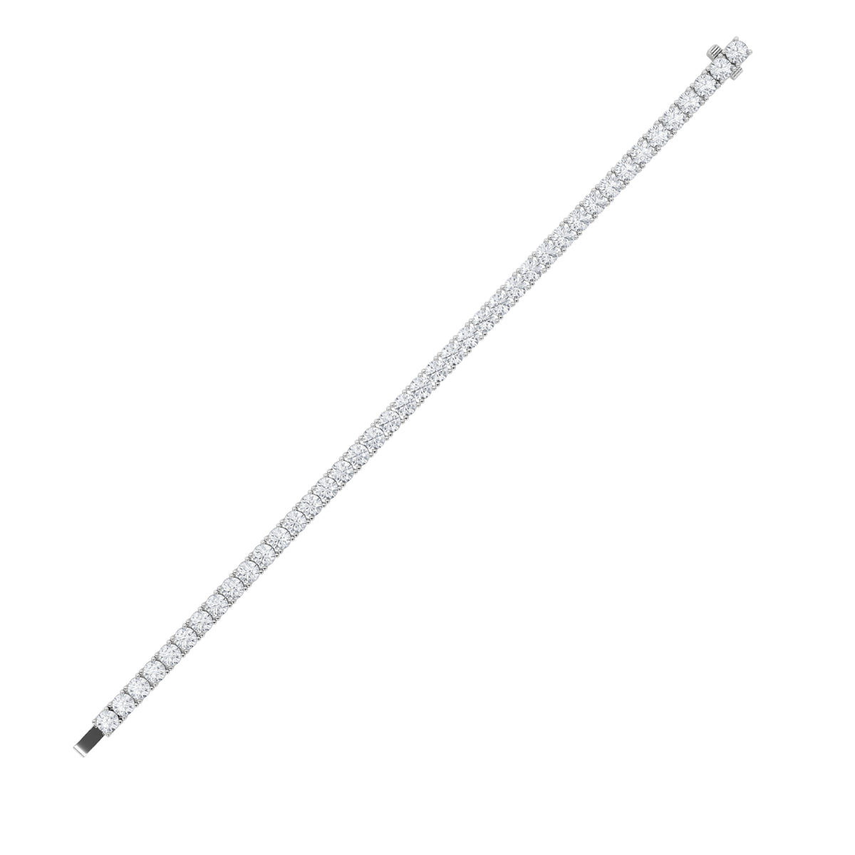 3Cttw Round Shaped Lab Grown Diamond (F/VS) Classic Tennis Bracelet in 14K Gold