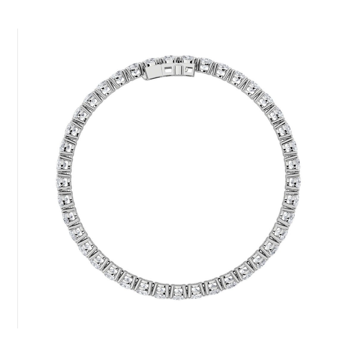 8Cttw Round Shaped Lab Grown Diamond (F/VS) Tennis Bracelet in 14K Gold