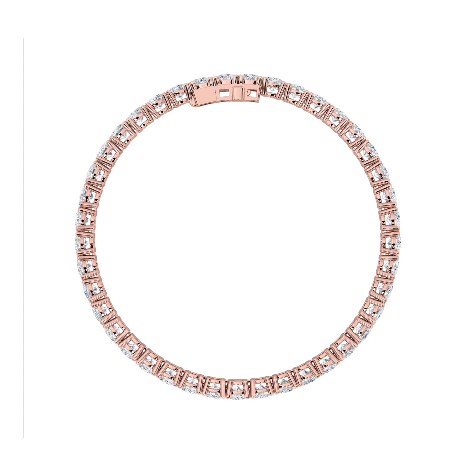 9Cttw Round Shaped Lab Grown Diamond (F/VS) Classic Tennis Bracelet in 14K Gold