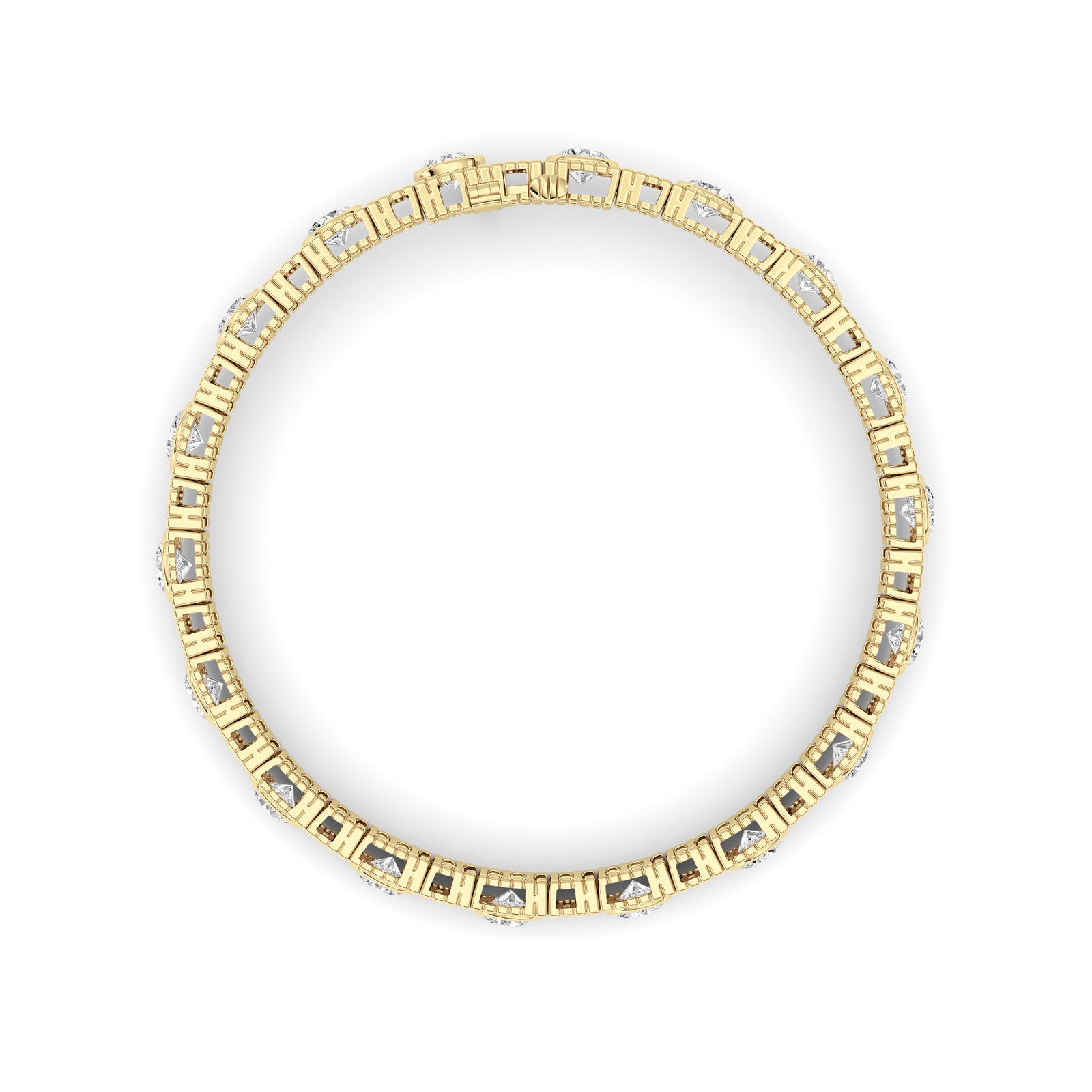 Round Lab Grown Diamond (F/VS ) Bracelet Bracelet in 14K Gold
