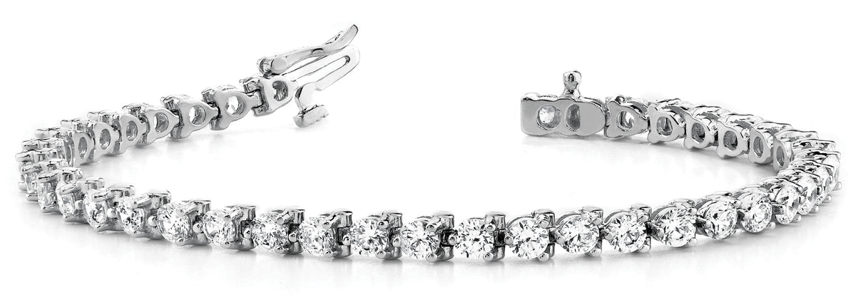 Lab Diamond In-Line Tennis Bracelet