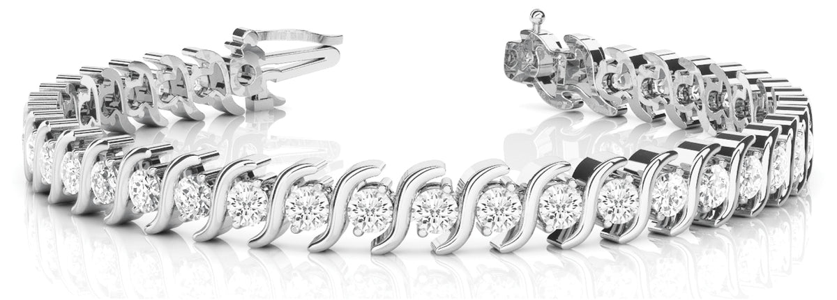 Lab Diamond S Link Tennis Bracelet
