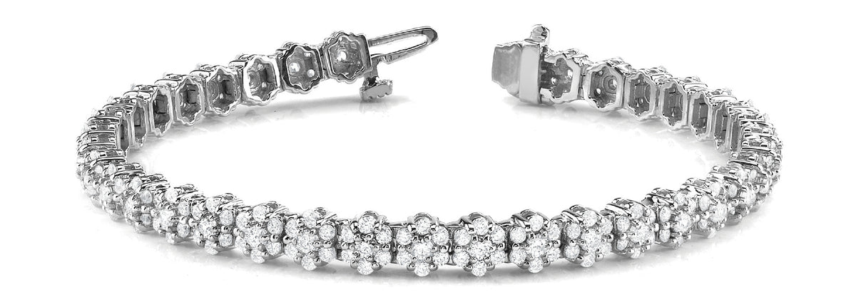 Lab Diamond Multi-Stone 14K Gold Bracelet