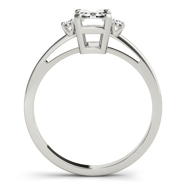 Diamond & Emerald Color Ring in 14K Gold