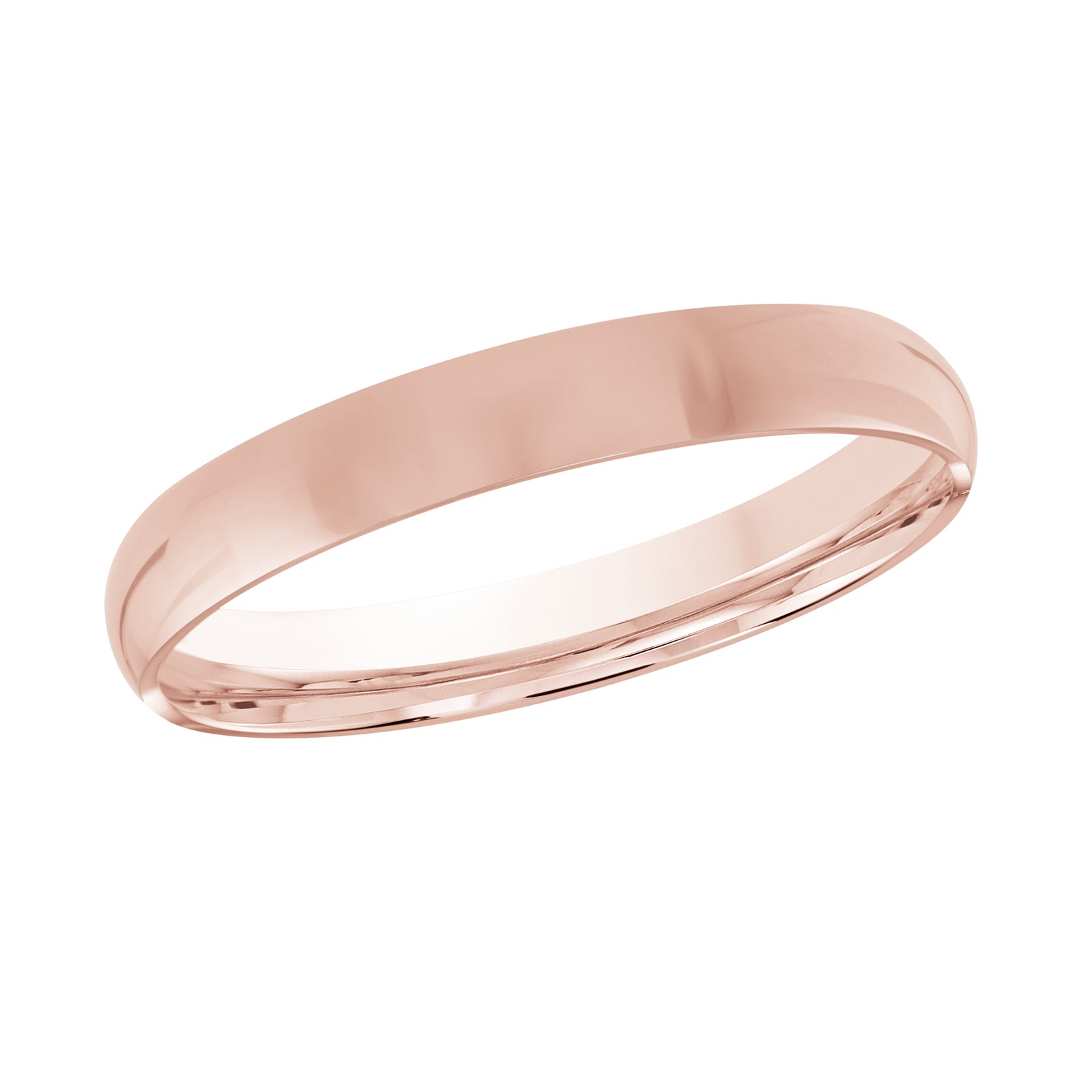 2mm Rose Gold Polished Plain Band Style J-100-02P-03