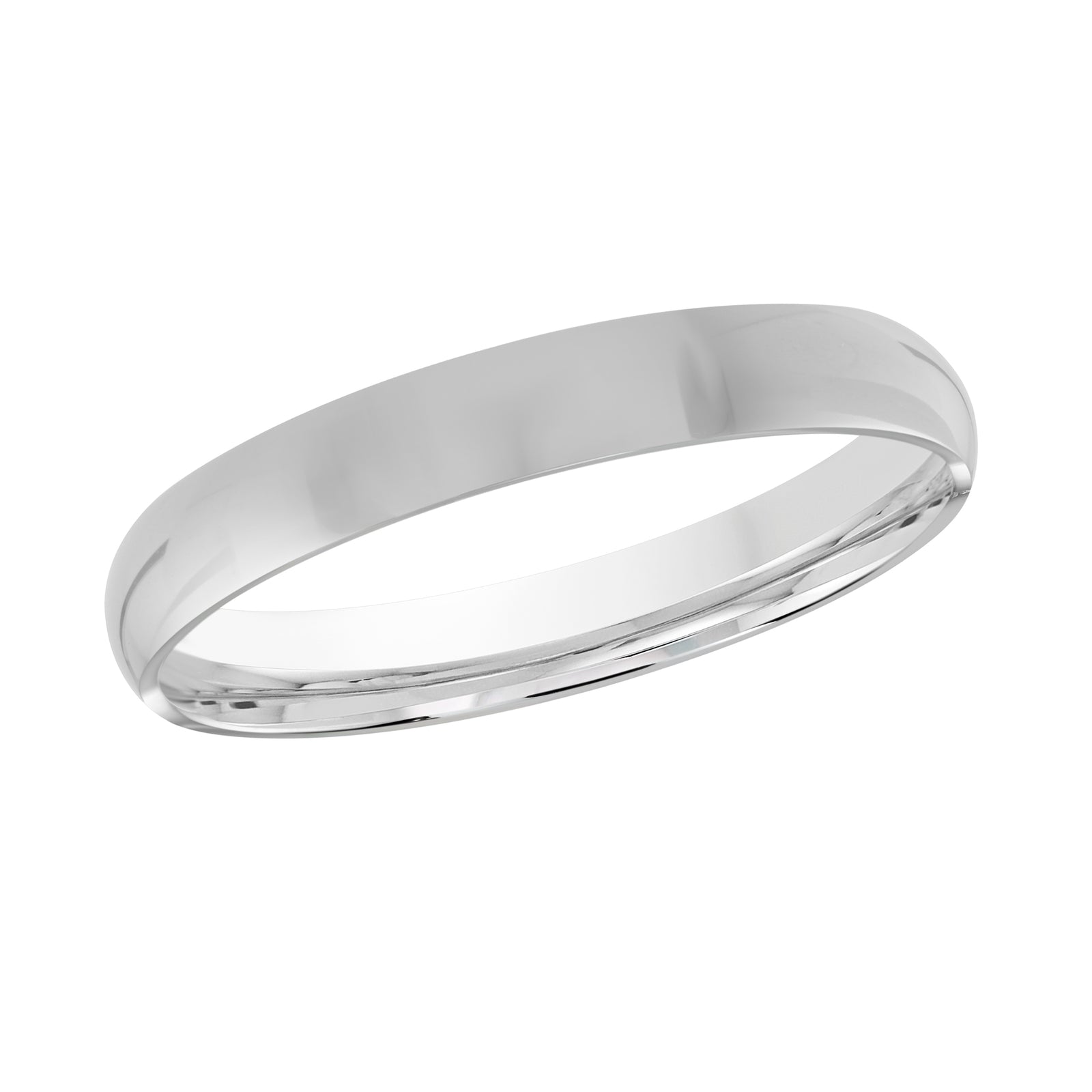 2mm White Polished Plain Band Style J-100-02W-03