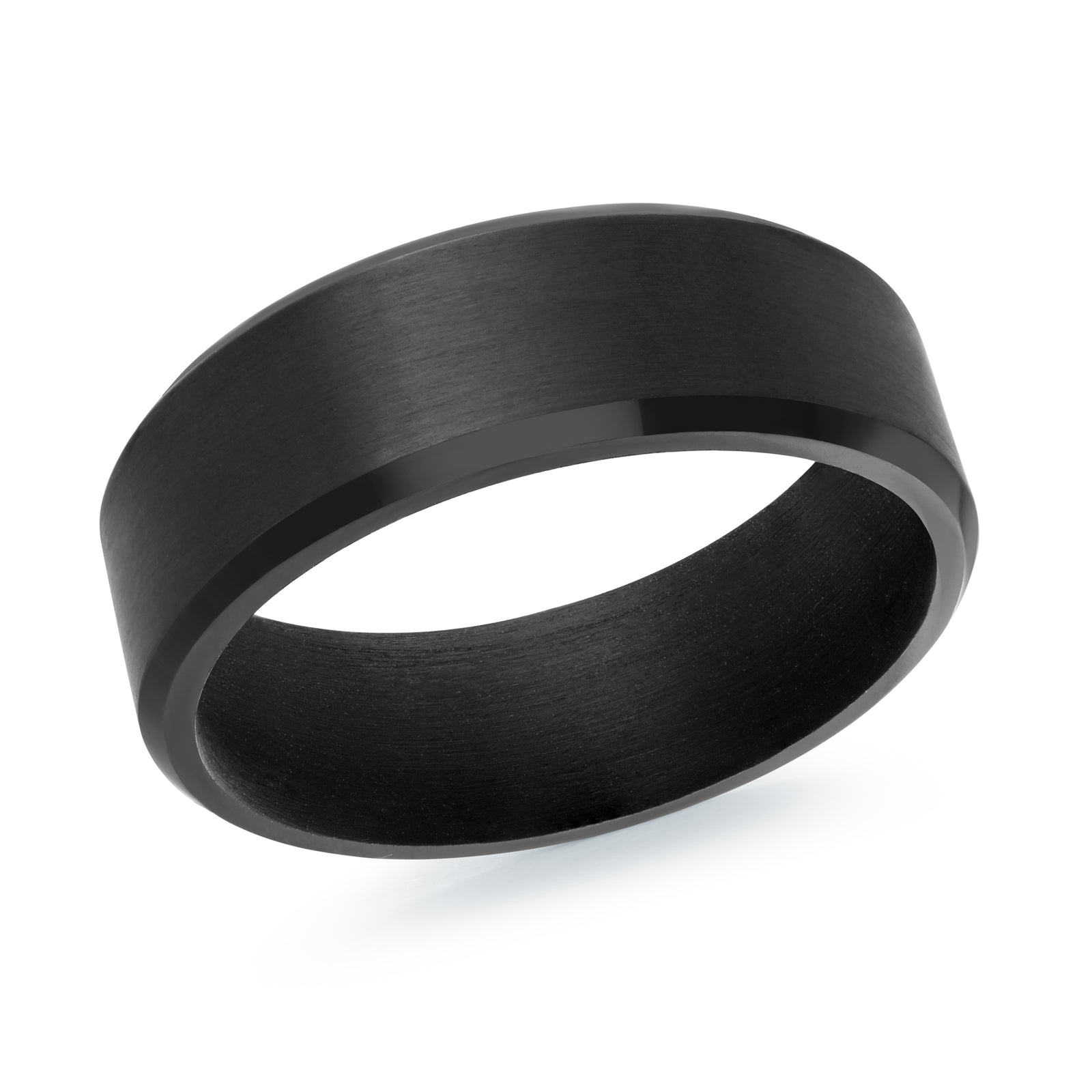 7mm Black Satin Tantalum Band