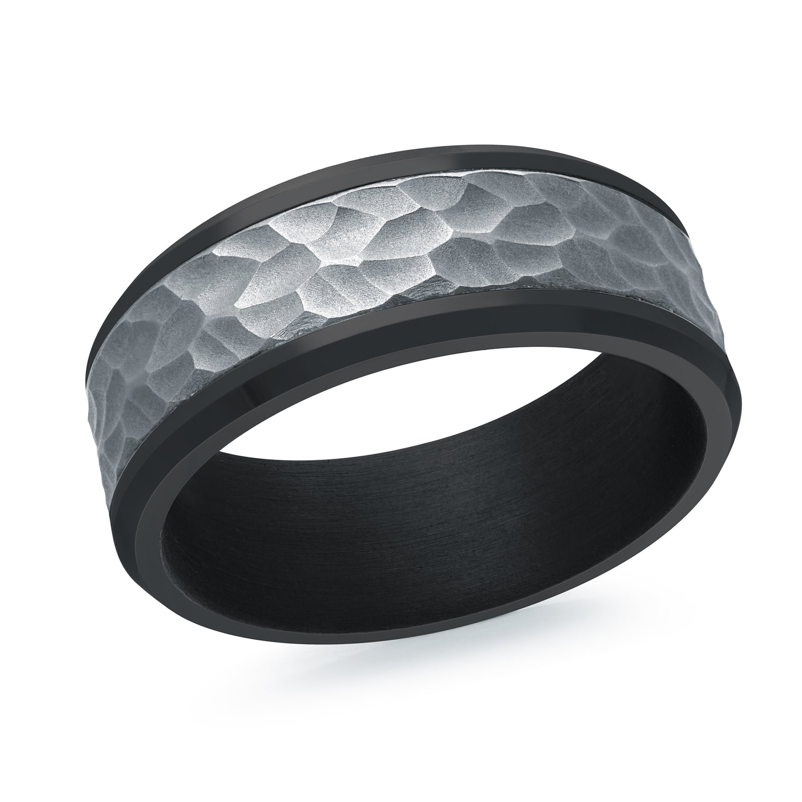 8mm Grey Satin Tantalum Band Style TANT-028-8