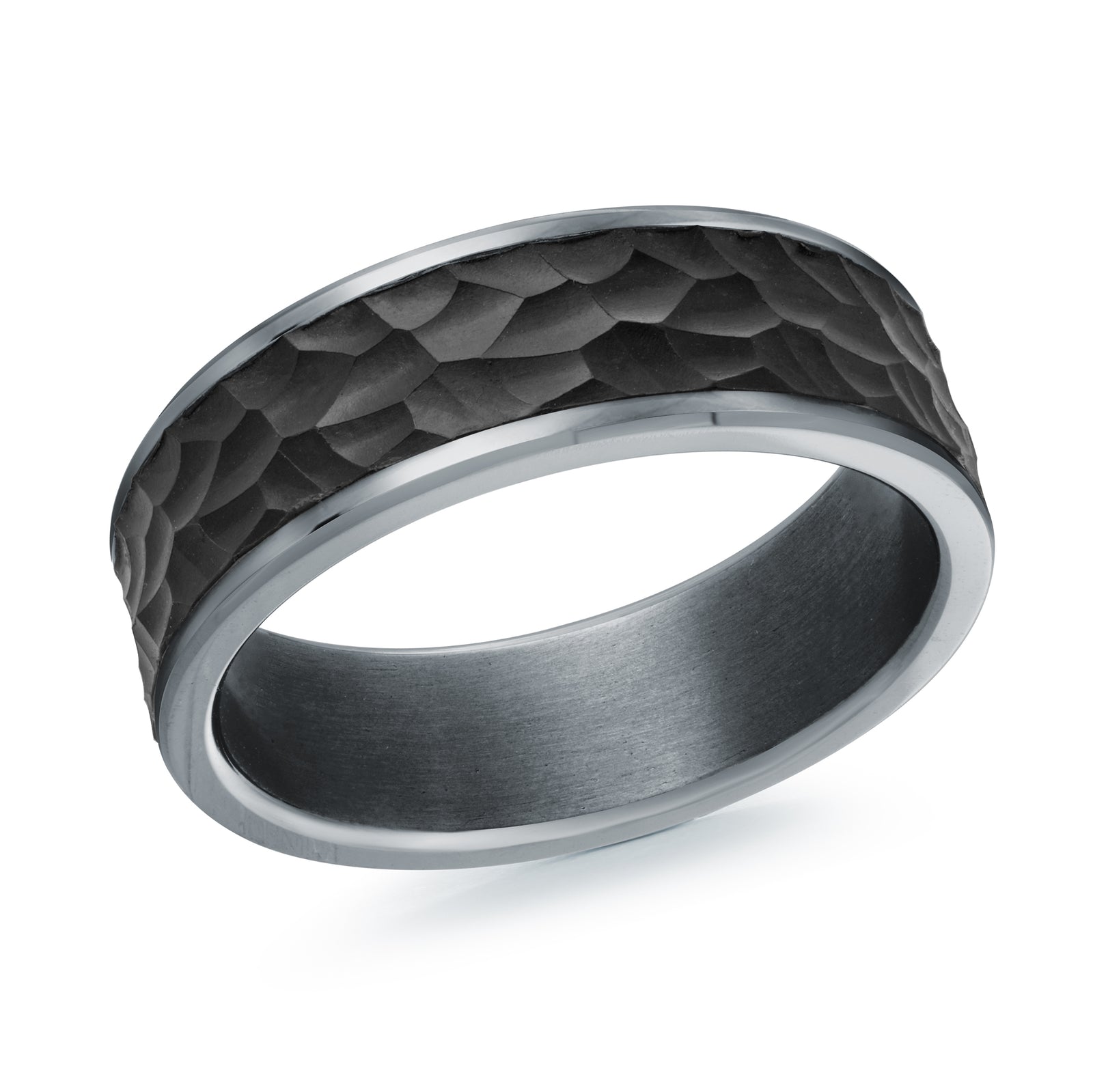 7mm Grey Satin Tantalum Band Style TANT-029-7