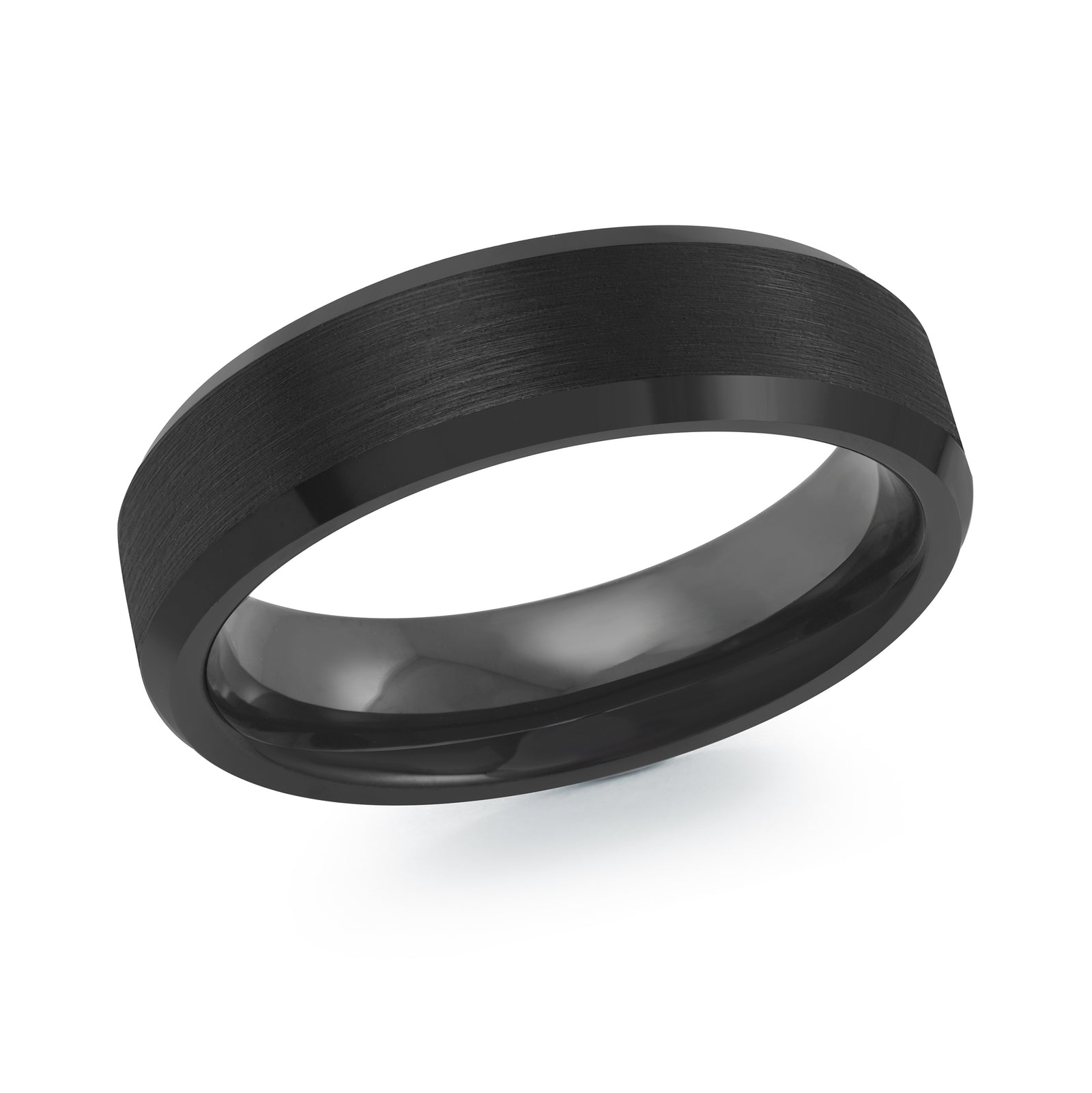 6mm Black Tungsten Band