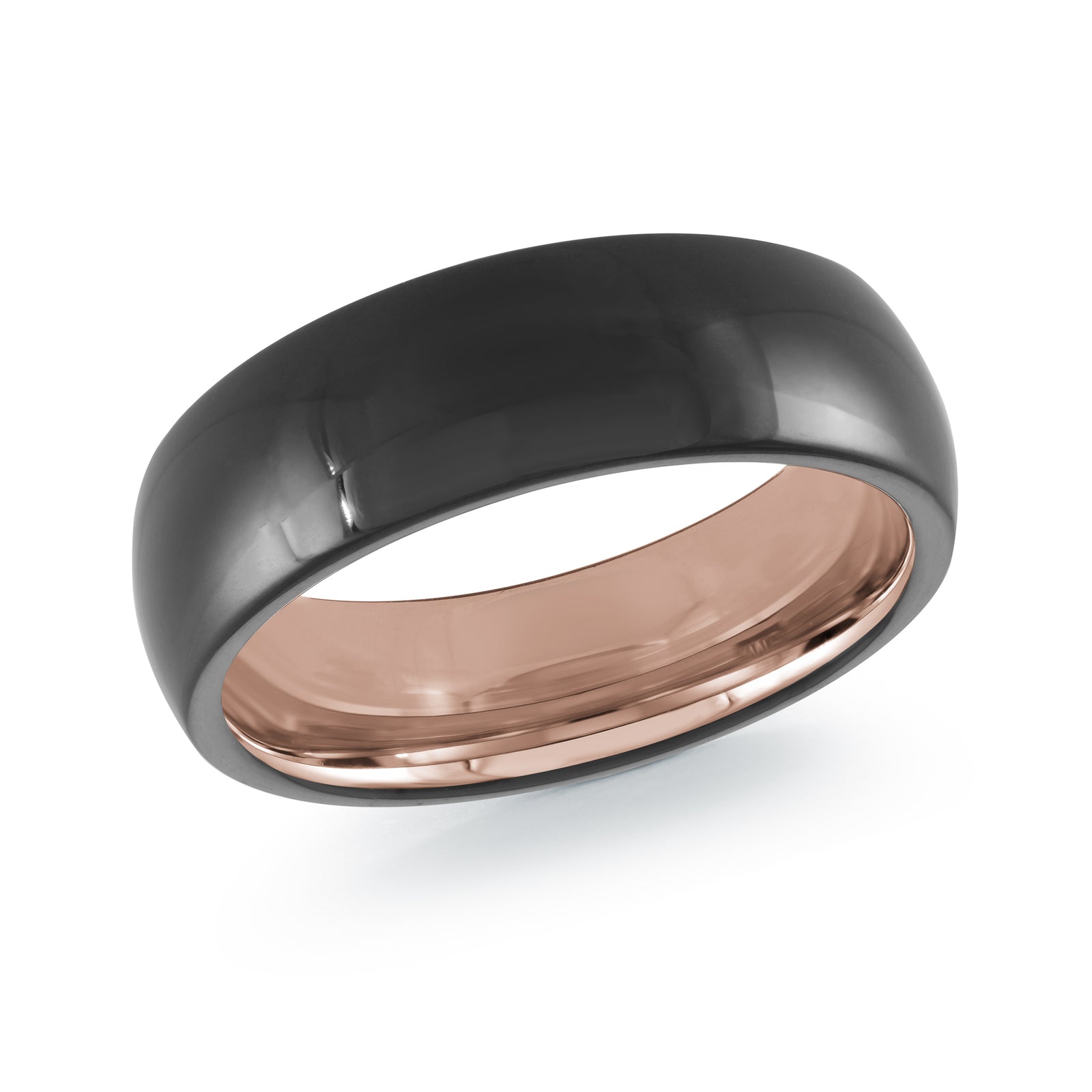 7mm Black Tungsten Band Style TG-060