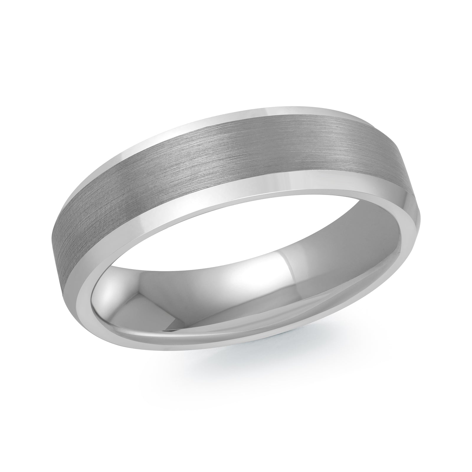 6mm Grey Tungsten Band