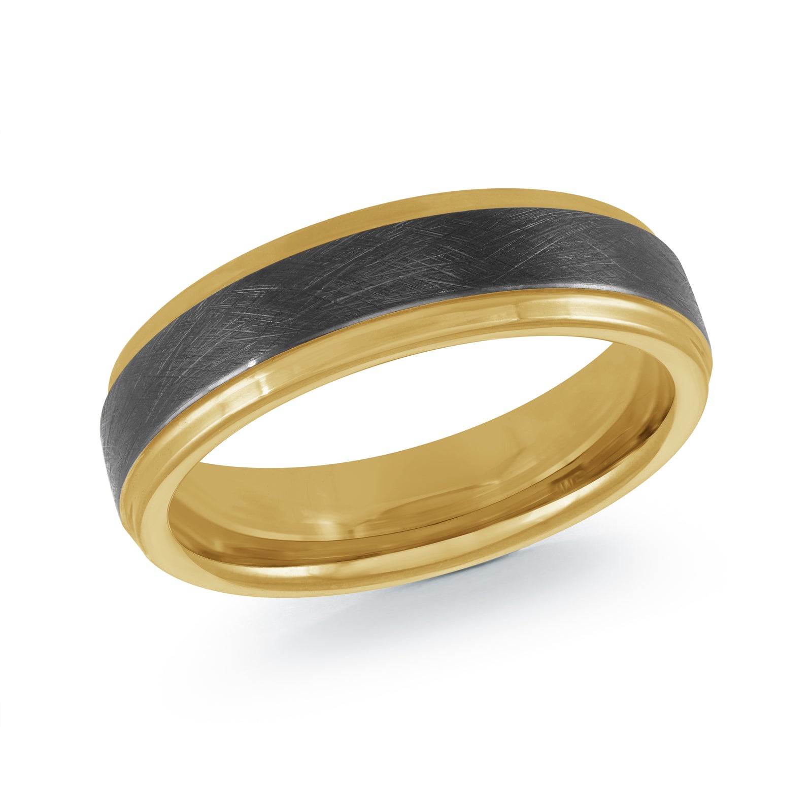 6mm Yellow Tungsten Band