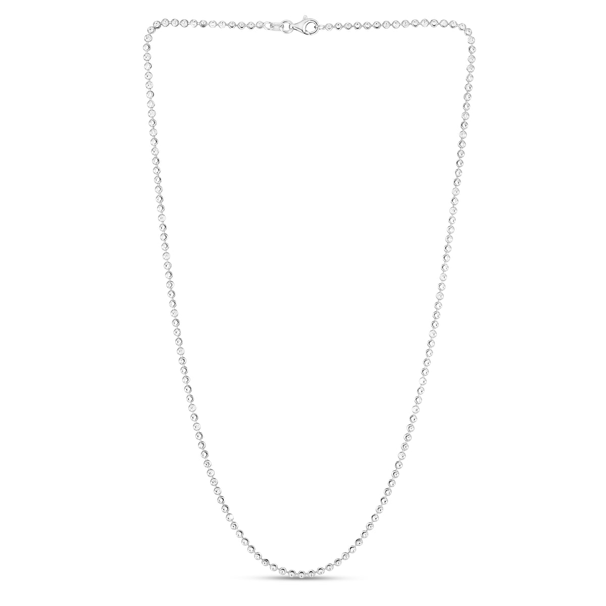 Sterling Silver 2.5mm Moon-cut Bead Chain