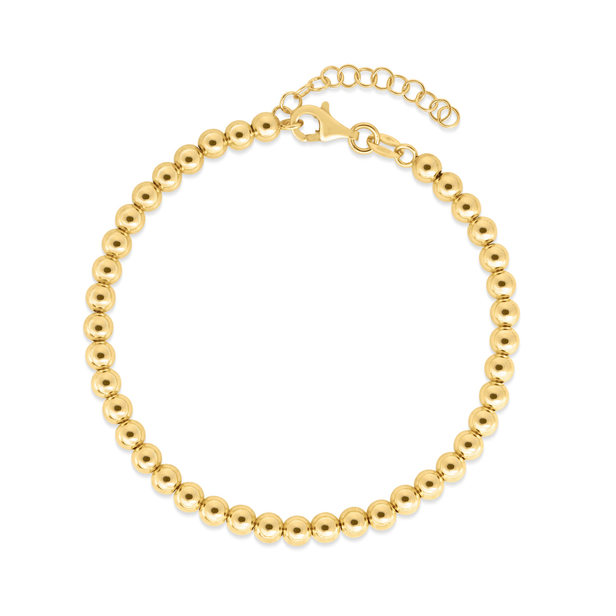 14K Gold 4mm Bead Chain