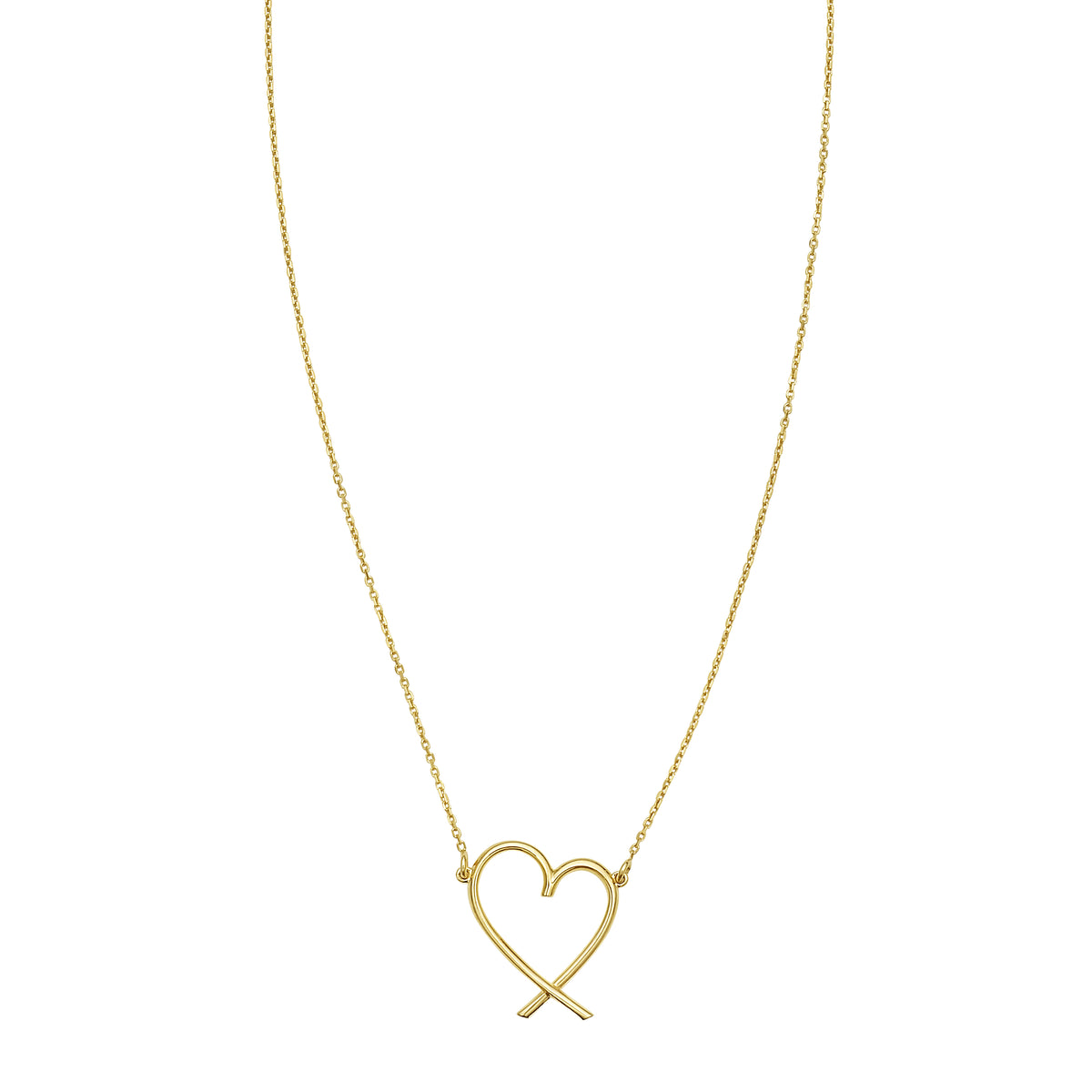 14K Delicate Heart Necklace