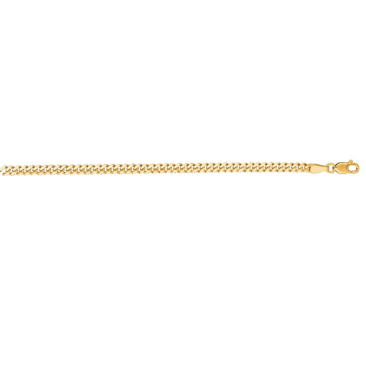 14K Gold 2.8mm Gourmette Chain