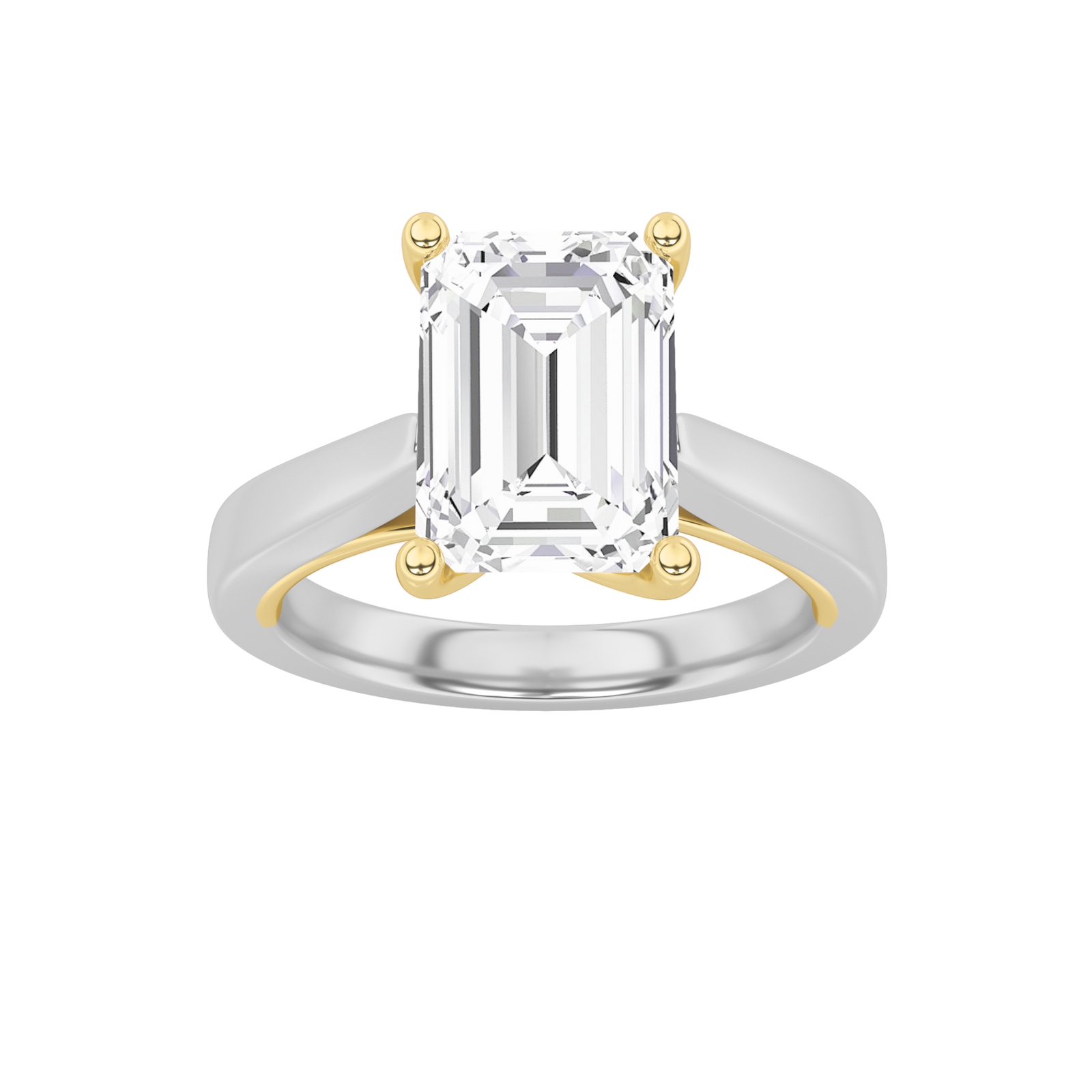 14KWY 1ct Lab Diamond Solitaire Engagement Ring