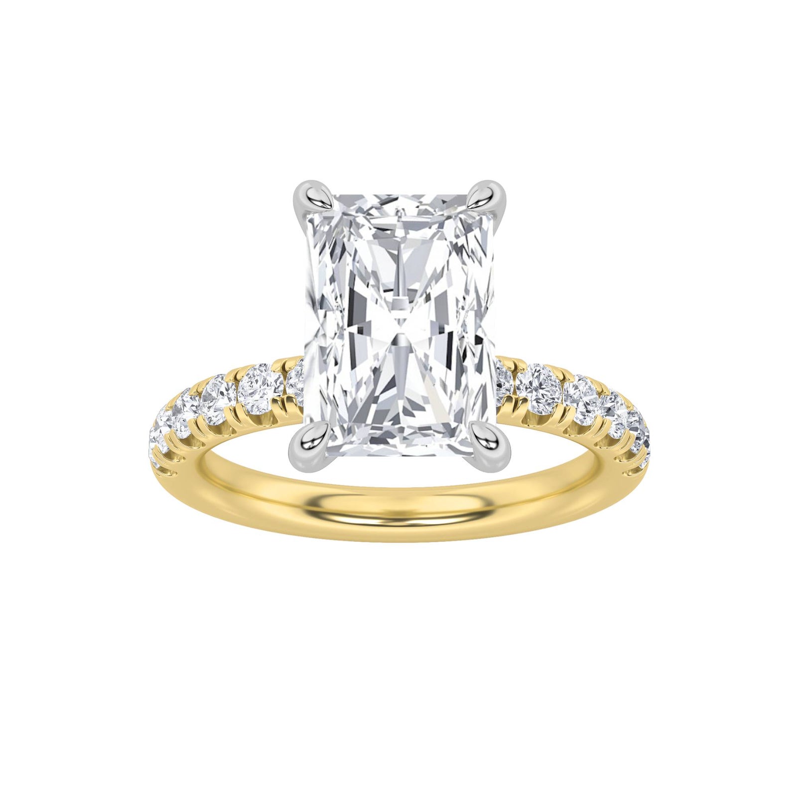 14K White Gold 2ct Lab Diamond Solitaire Ring