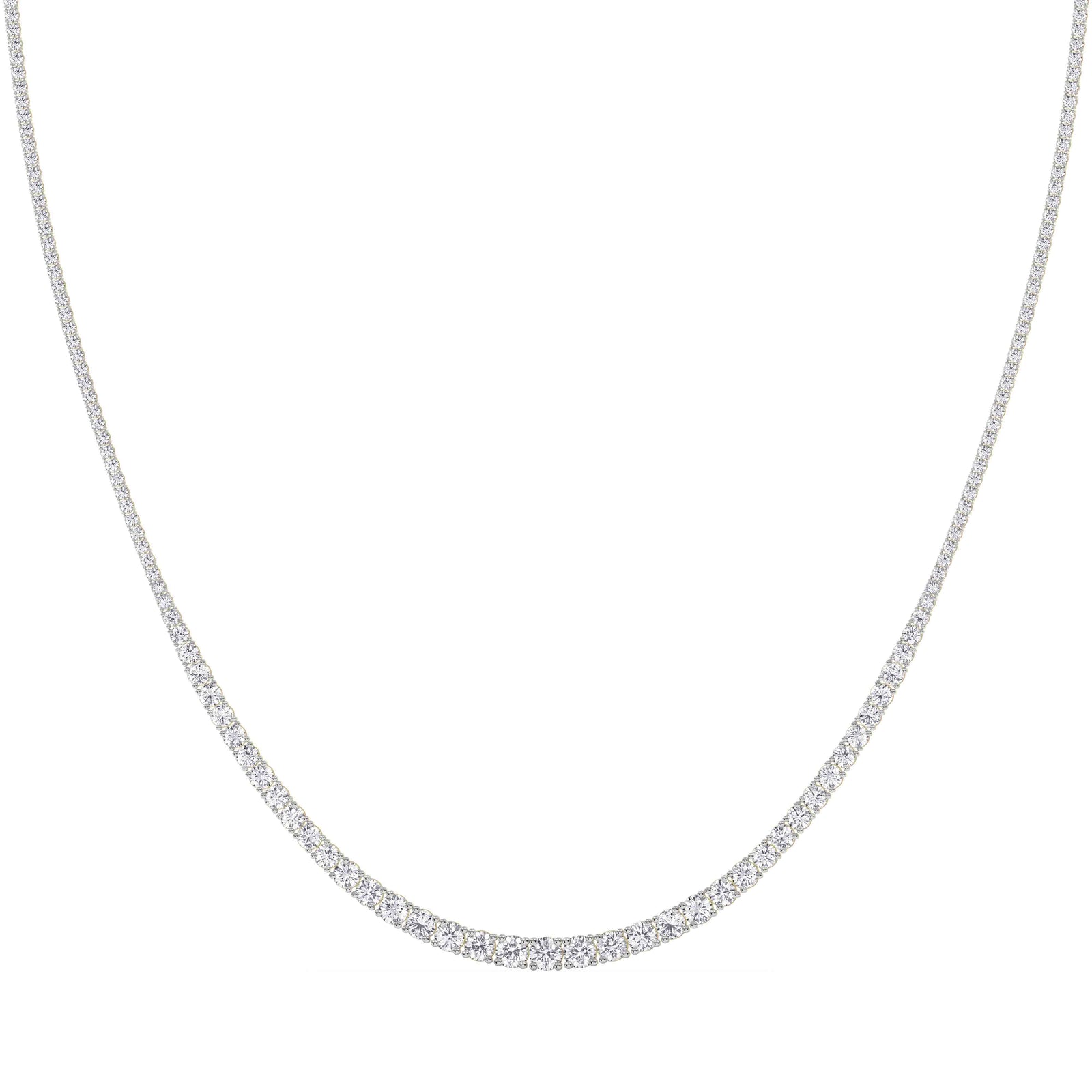 Celeste Graduated Lab Diamond Tennis Necklace