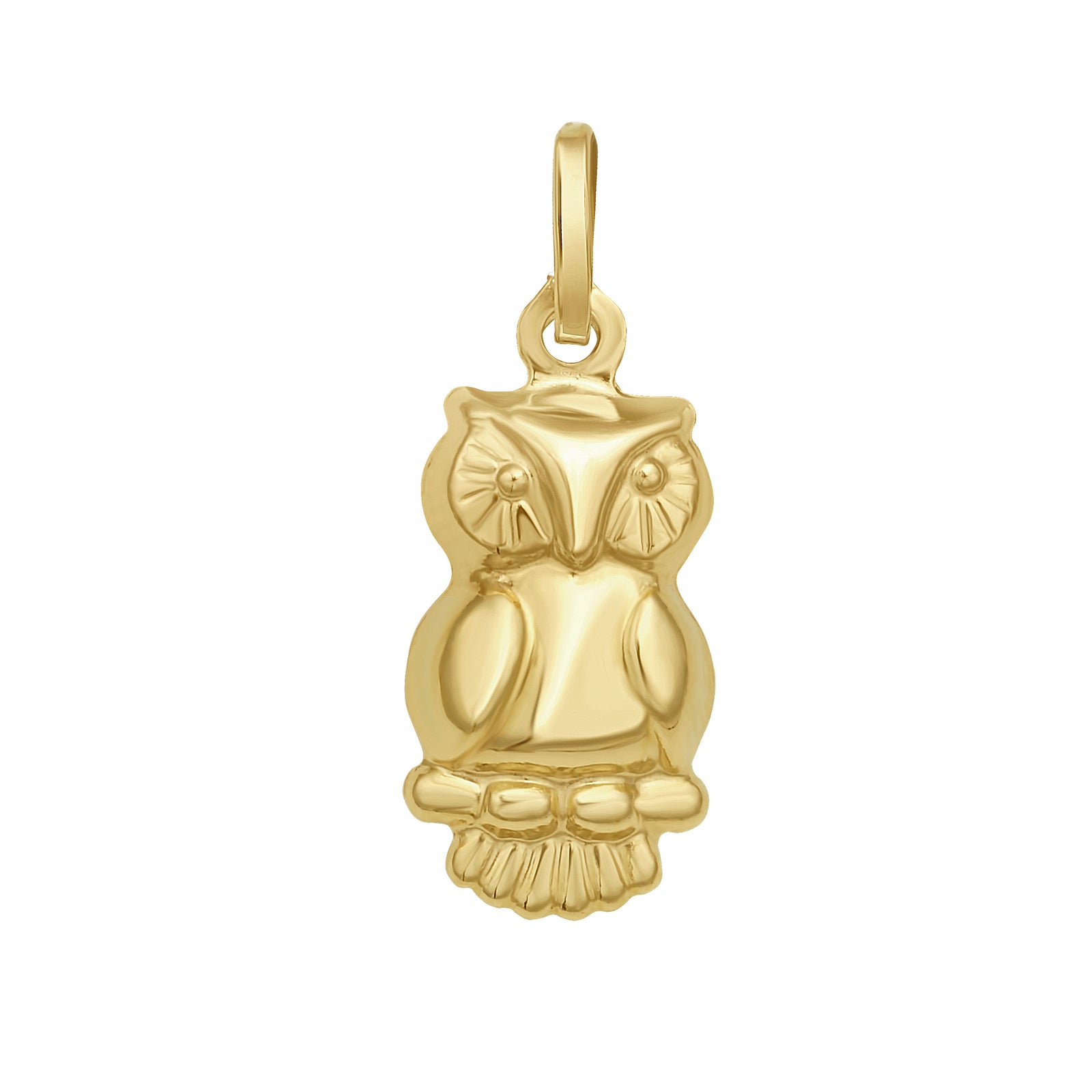 14K Owl Charm