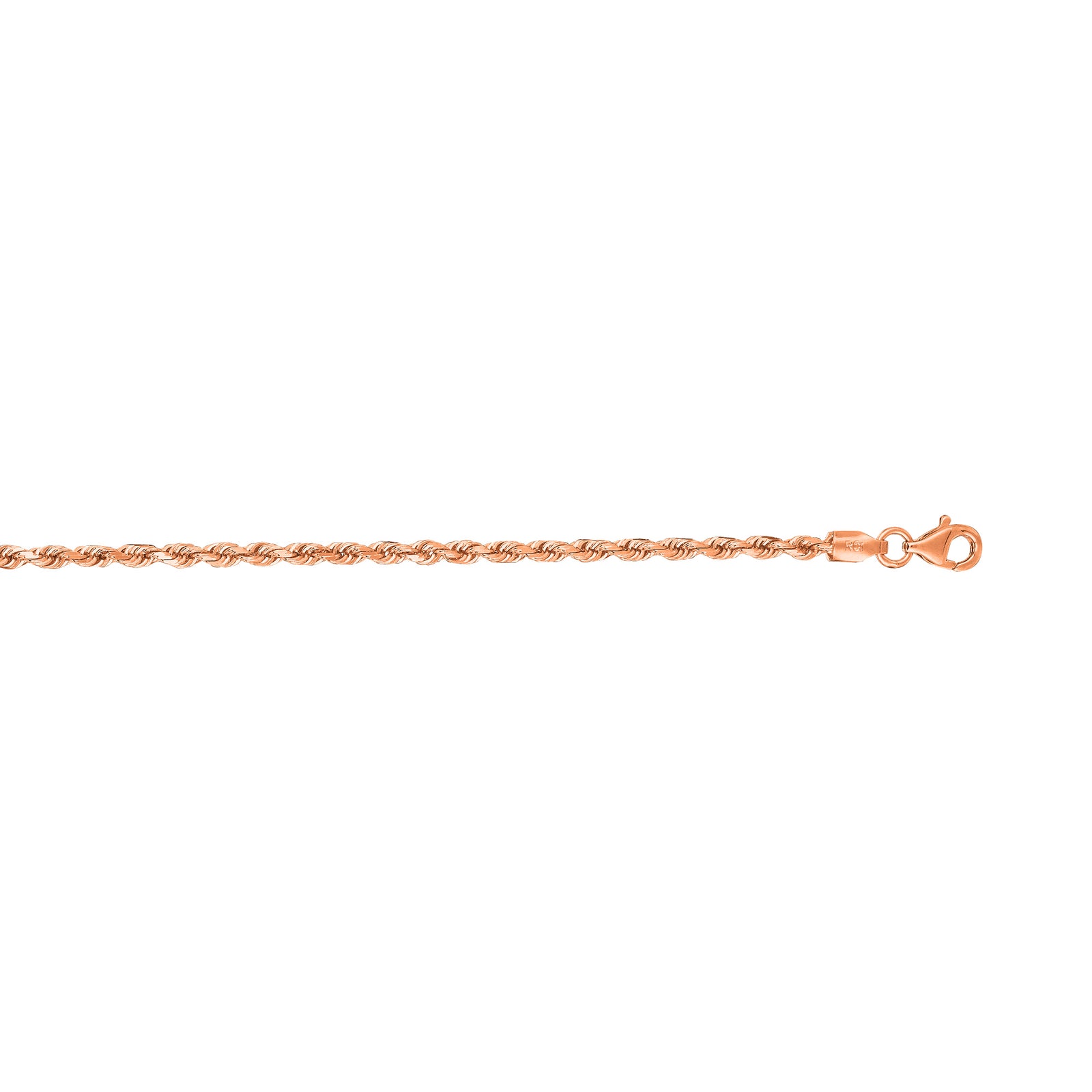 14K Gold 22"" 2.5mm Solid Royal Rope Chain