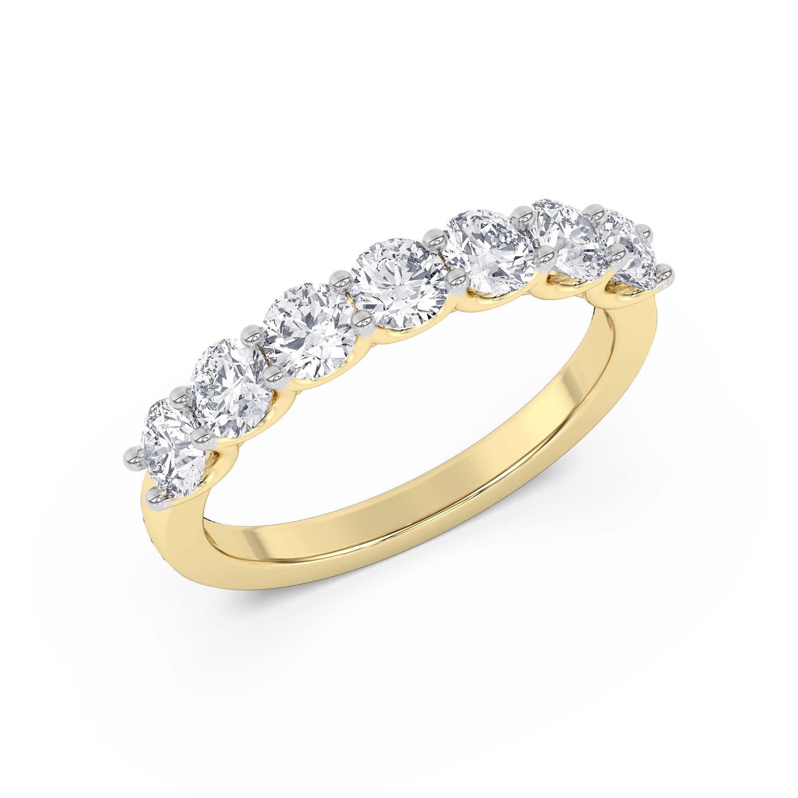 Timeless Seven Stone Lab Diamond Ring
